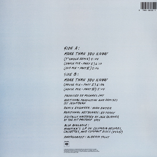 Martika : More Than You Know (12")