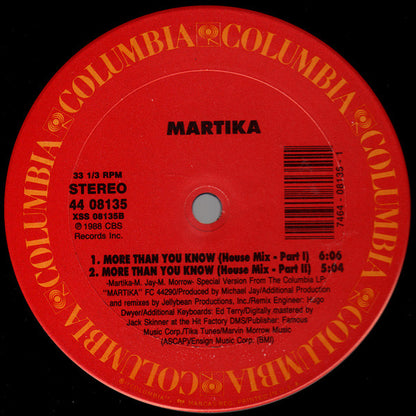 Martika : More Than You Know (12")