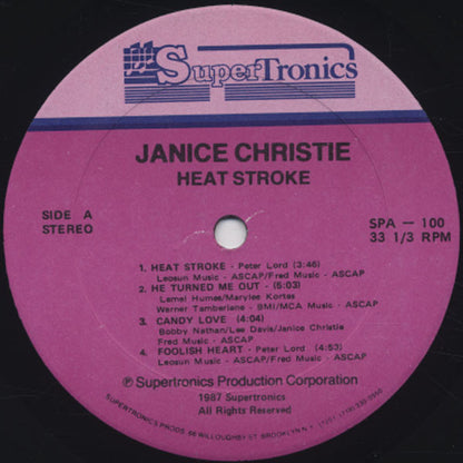 Janice Christie : Heat Stroke (LP, Album)
