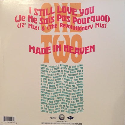 Kylie Minogue : I Still Love You (Je Ne Sais Pas Pourquoi) (12", Maxi)