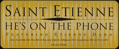 Saint Etienne Featuring Etienne Daho : He's On The Phone (12")