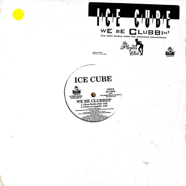 Ice Cube : We Be Clubbin' (12", Promo)