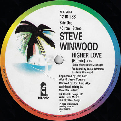 Steve Winwood : Higher Love (12")