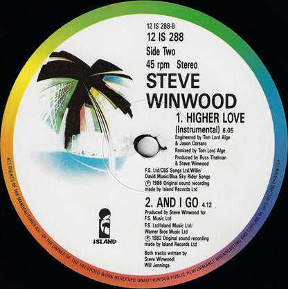 Steve Winwood : Higher Love (12")