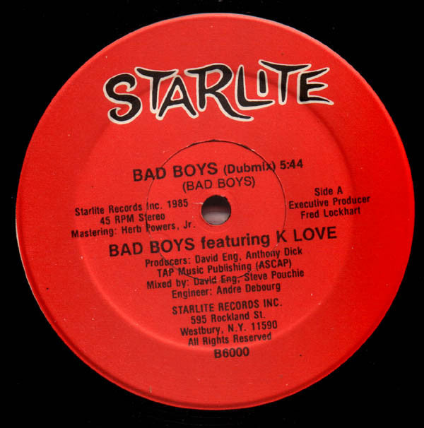 Bad Boys featuring K Love : Bad Boys (12")