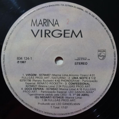 Marina Lima : Virgem (LP, Album)