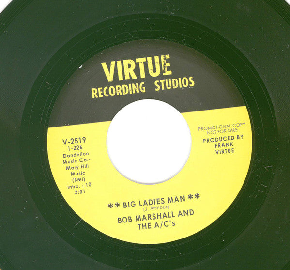 Bob Marshall And The A/C's : Big Ladies Man (7", Promo, RE)