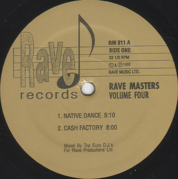 Various : Rave Masters Volume Four (12", Unofficial)