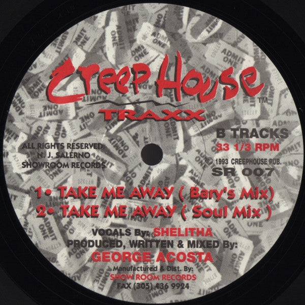 George Acosta : Reaching / Take Me Away (12")