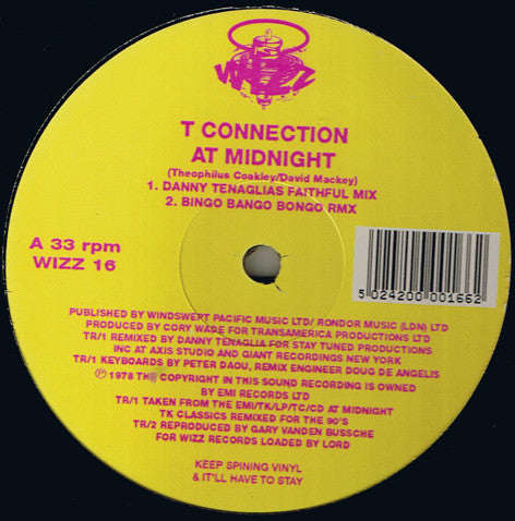 T-Connection : At Midnight (12")