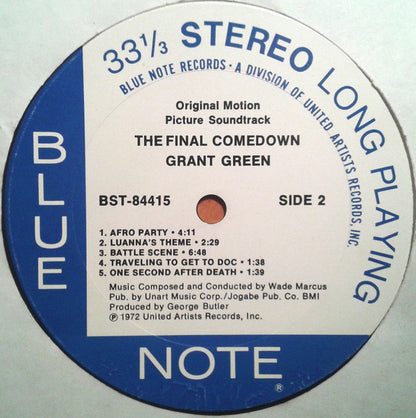 Grant Green : The Final Comedown - Original Motion Picture Soundtrack (LP, Album, Ter)