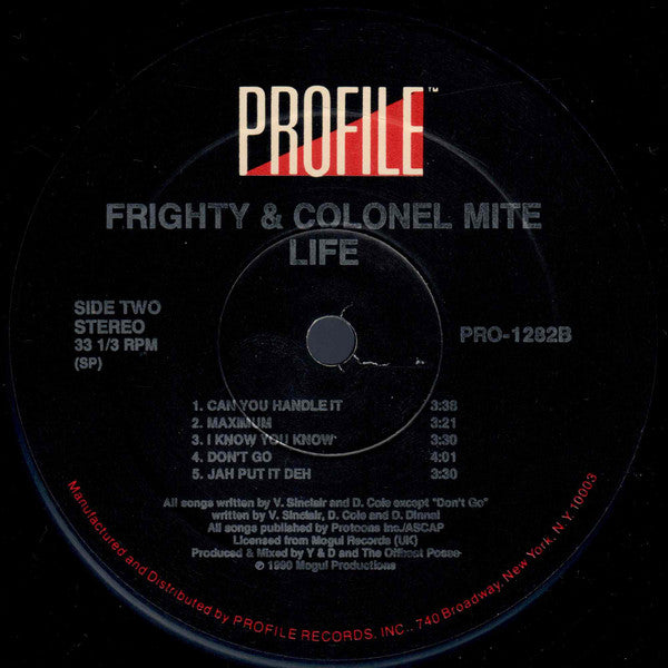 Frighty & Colonel Mite : Life (LP, Album)