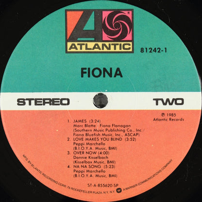 Fiona (4) : Fiona (LP, Album, Spe)