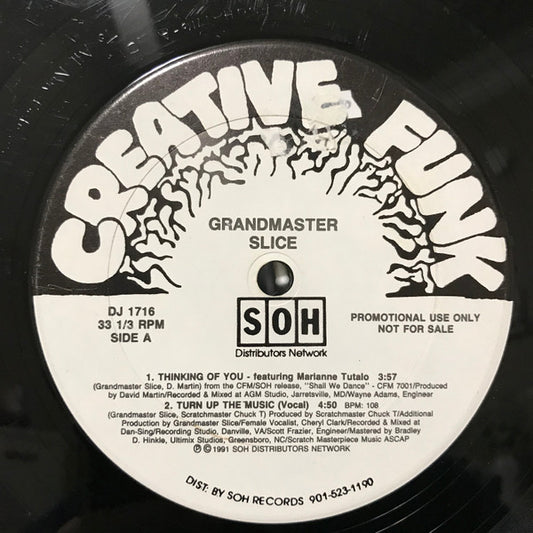 Grandmaster Slice : Thinking Of You (12", Single, Promo)