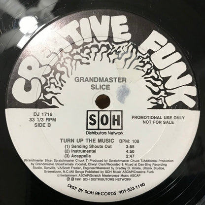 Grandmaster Slice : Thinking Of You (12", Single, Promo)
