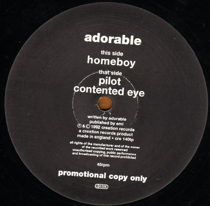 Adorable : Homeboy (12", Single, Promo)