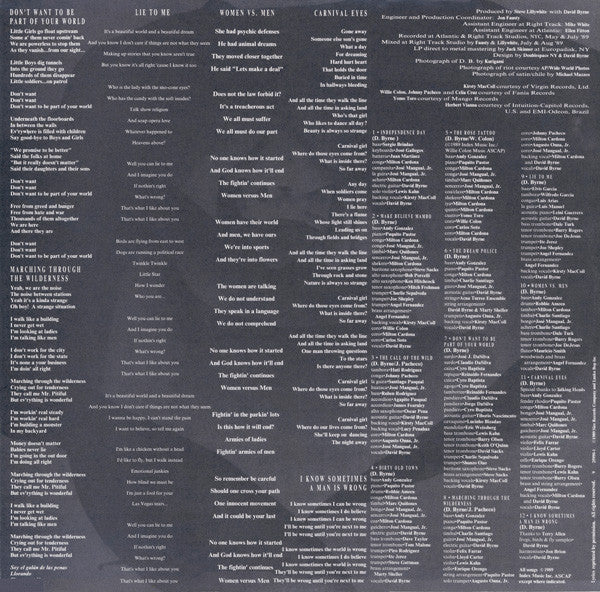 David Byrne : Rei Momo (LP, Album)