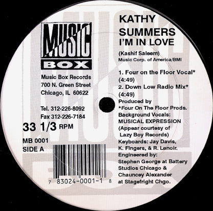 Kathy Summers : I'm In Love (12")