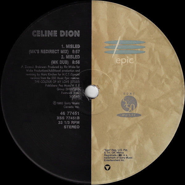 Celine Dion* : Misled (12")