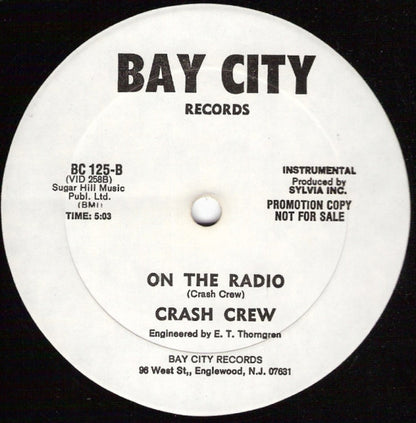 The Crash Crew : On The Radio (12", Promo)