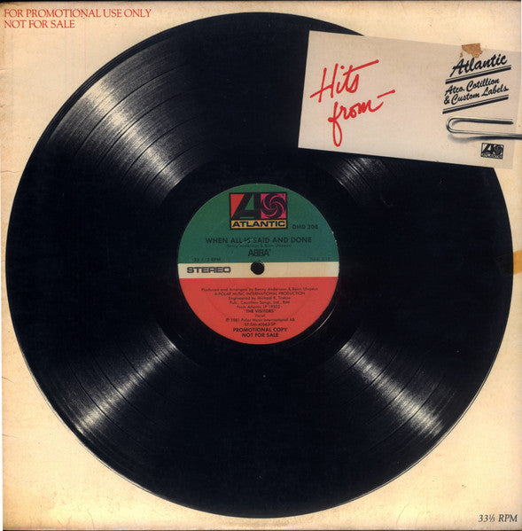ABBA : The Visitors / When All Is Said And Done (12", Promo)