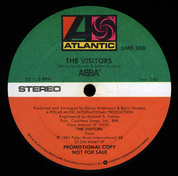 ABBA : The Visitors / When All Is Said And Done (12", Promo)
