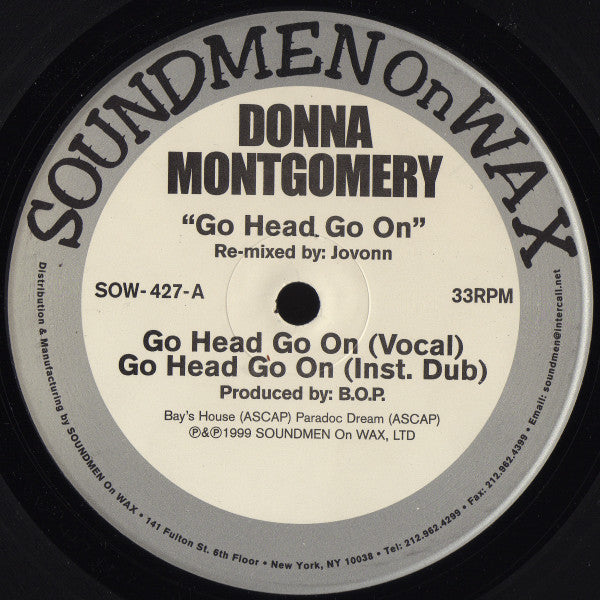 Donna Montgomery : Go Head Go On (12")