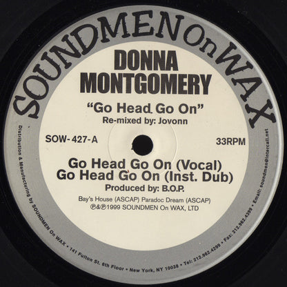 Donna Montgomery : Go Head Go On (12")