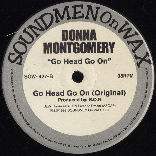 Donna Montgomery : Go Head Go On (12")