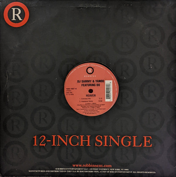 DJ Sammy & Yanou Featuring Do : Heaven (12")