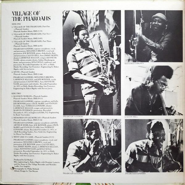Pharoah Sanders  Featuring Vocalist  Sedatrius Brown : Village Of The Pharoahs (LP, Album, Ter)