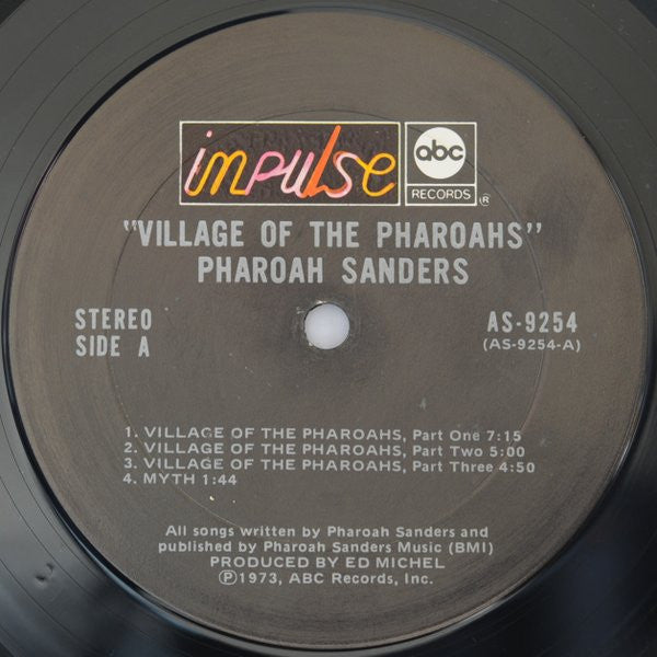 Pharoah Sanders  Featuring Vocalist  Sedatrius Brown : Village Of The Pharoahs (LP, Album, Ter)