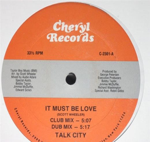 Talk City : It Must Be Love (12")
