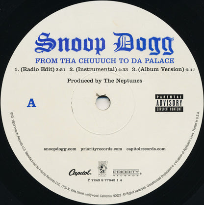 Snoop Dogg : From Tha Chuuuch To Da Palace (12", Single)