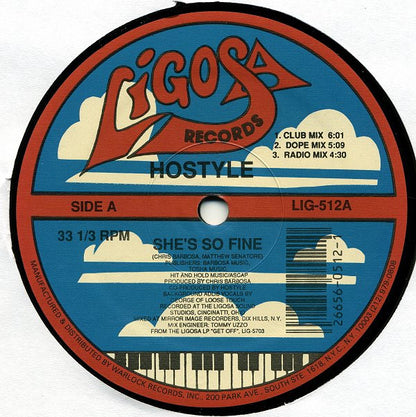 Hostyle (2) : She's So Fine / Keep On Movin' (12")