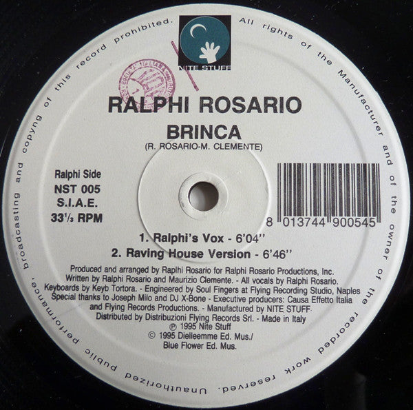 Ralphi Rosario : Brinca (12")