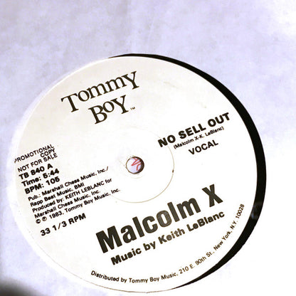 Malcolm X : No Sell Out (12", Promo)