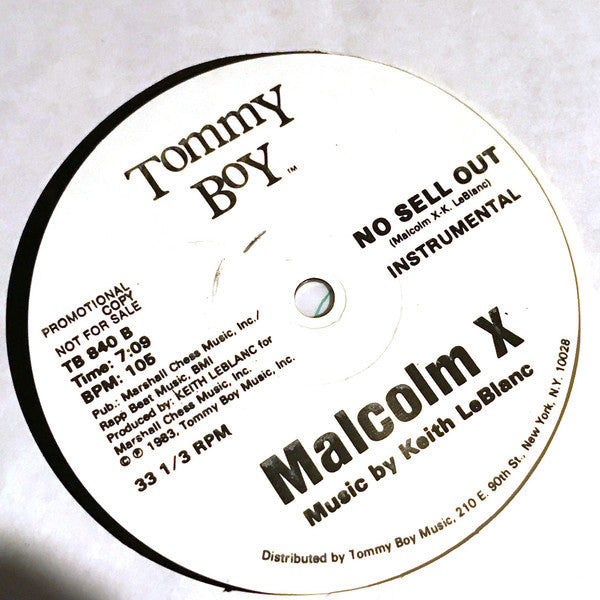 Malcolm X : No Sell Out (12", Promo)