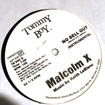 Malcolm X : No Sell Out (12", Promo)