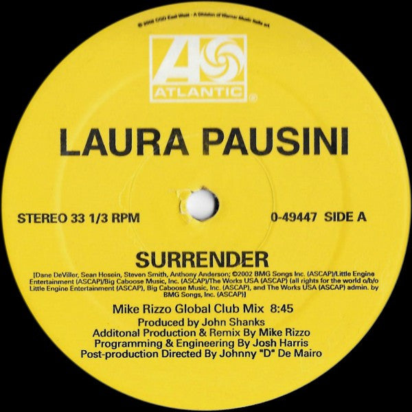 Laura Pausini : Surrender (2x12")