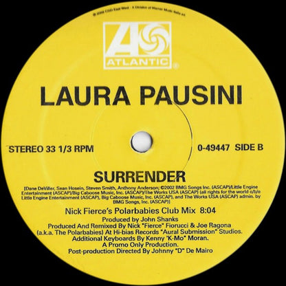 Laura Pausini : Surrender (2x12")