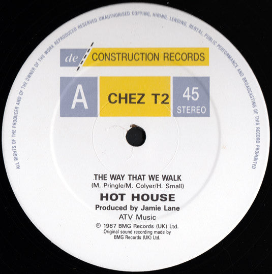 Hot House : The Way That We Walk (12", Single)