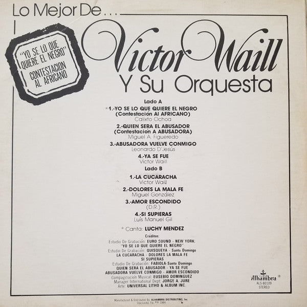 Victor Waill Y Su Orquesta* : Lo Mejor De… Victor Waill Y Su Orquesta (LP, Album, Comp)