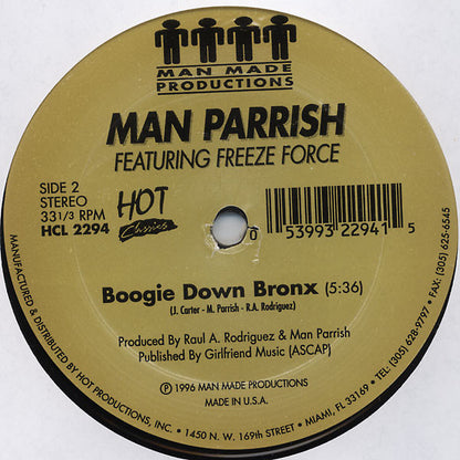 Man Parrish : Hip Hop Bee Bop (Don't Stop) (12")
