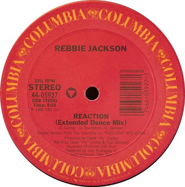 Rebbie Jackson : Reaction (12")