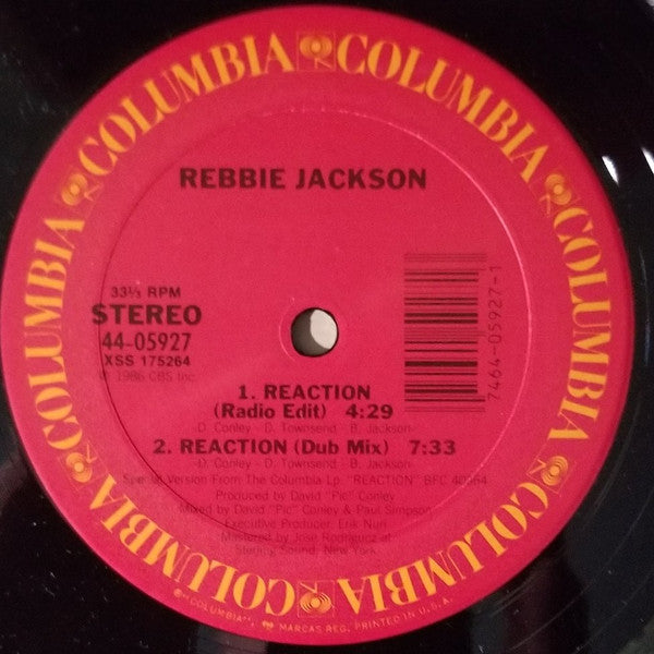 Rebbie Jackson : Reaction (12")