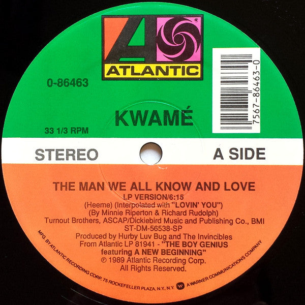 Kwamé : The Man We All Know And Love (12", Spe)