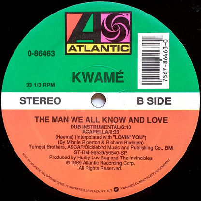 Kwamé : The Man We All Know And Love (12", Spe)