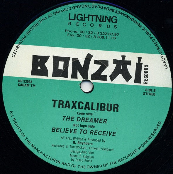 Traxcalibur : The Dreamer (12")