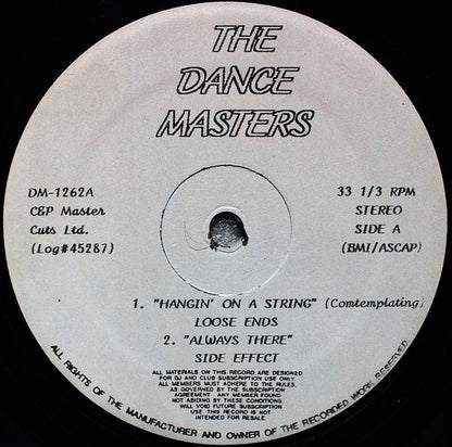 Various : The Dance Masters (12", Comp, Unofficial)